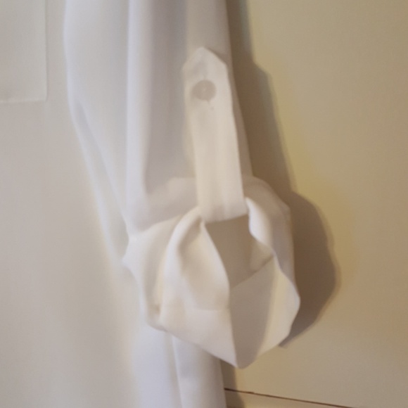 Women's white sheer blouse - Picture 4 of 4